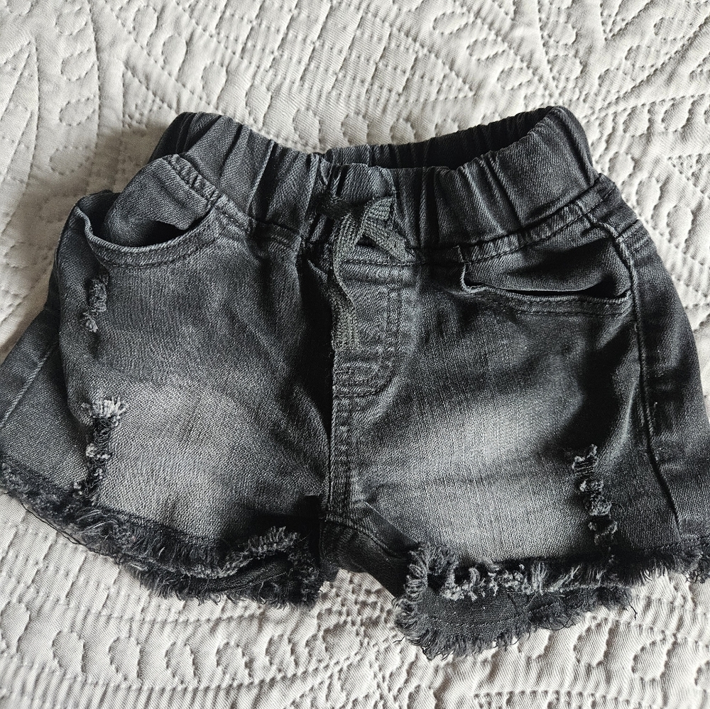 Little Bipsy Black Denim Kids Shorts